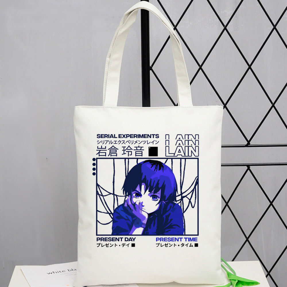 Sustainable Living Usa - Borse Tote in Tela Serial Experiments