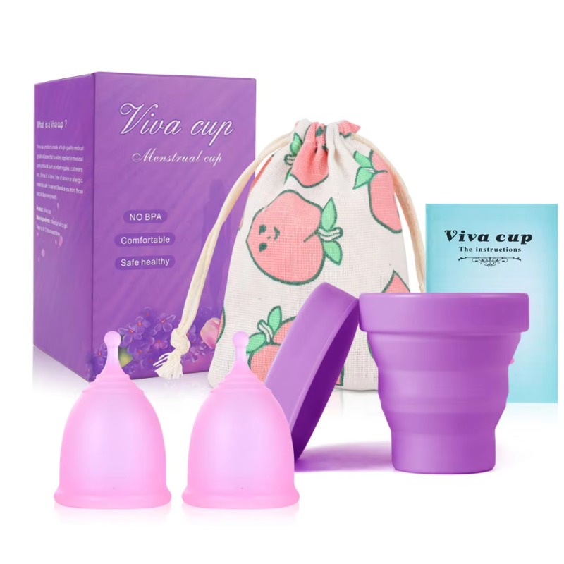 Menstrual Cup Silicone - Coppetta mestruale in silicone Sterilizzatore di