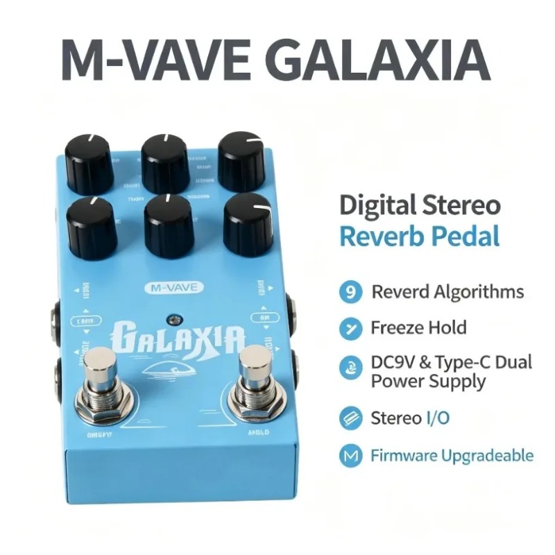 Sustainable Living Usa - Pedale per Chitarra M-VAVE Reverb con