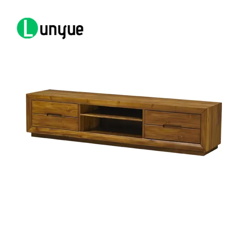 Sustainable Living Design - Mobile TV Moderno in Teak con