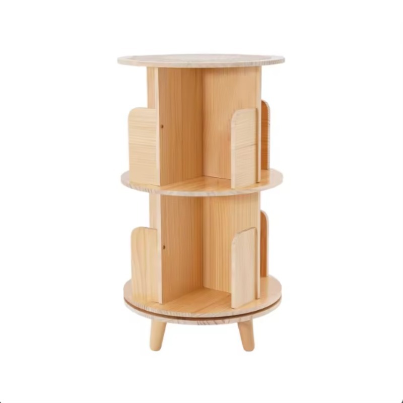 Sustainable Living Design - Libreria Girevole a 5 Ripiani in