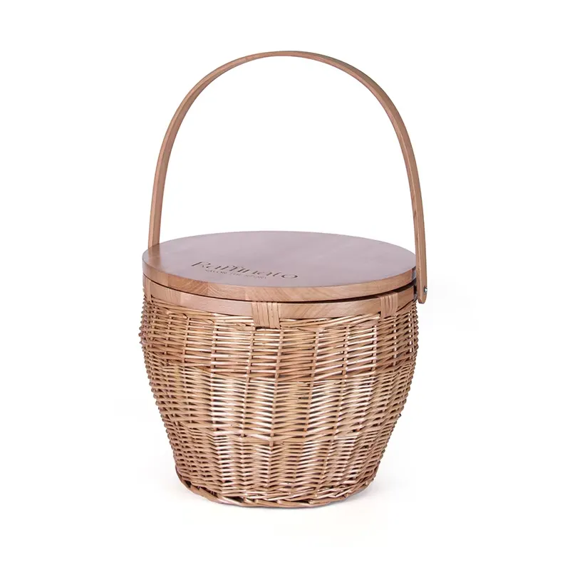 Sustainable Living Usa - Cesto da Picnic Grande Artigianale in