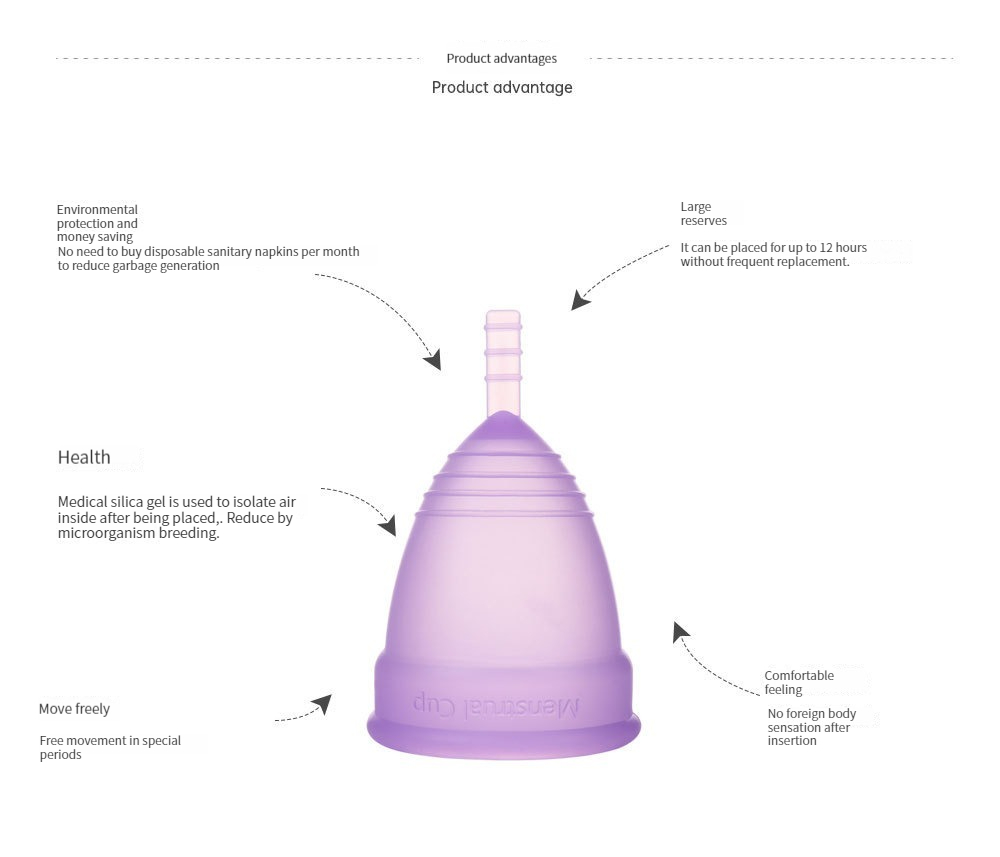 Nuovo grado medico Silicone co - Menstrual Cup Silicone recensione e prezzo