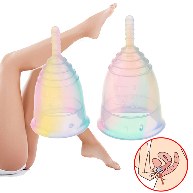 1PCS Delle Donne Colorato Tazz - Menstrual Cup Silicone recensione e prezzo