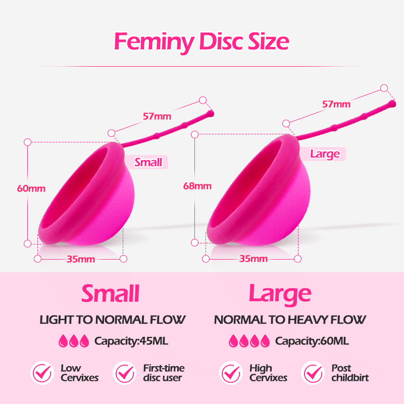 Disco mestruale da donna con c - Menstrual Cup Silicone recensione e prezzo